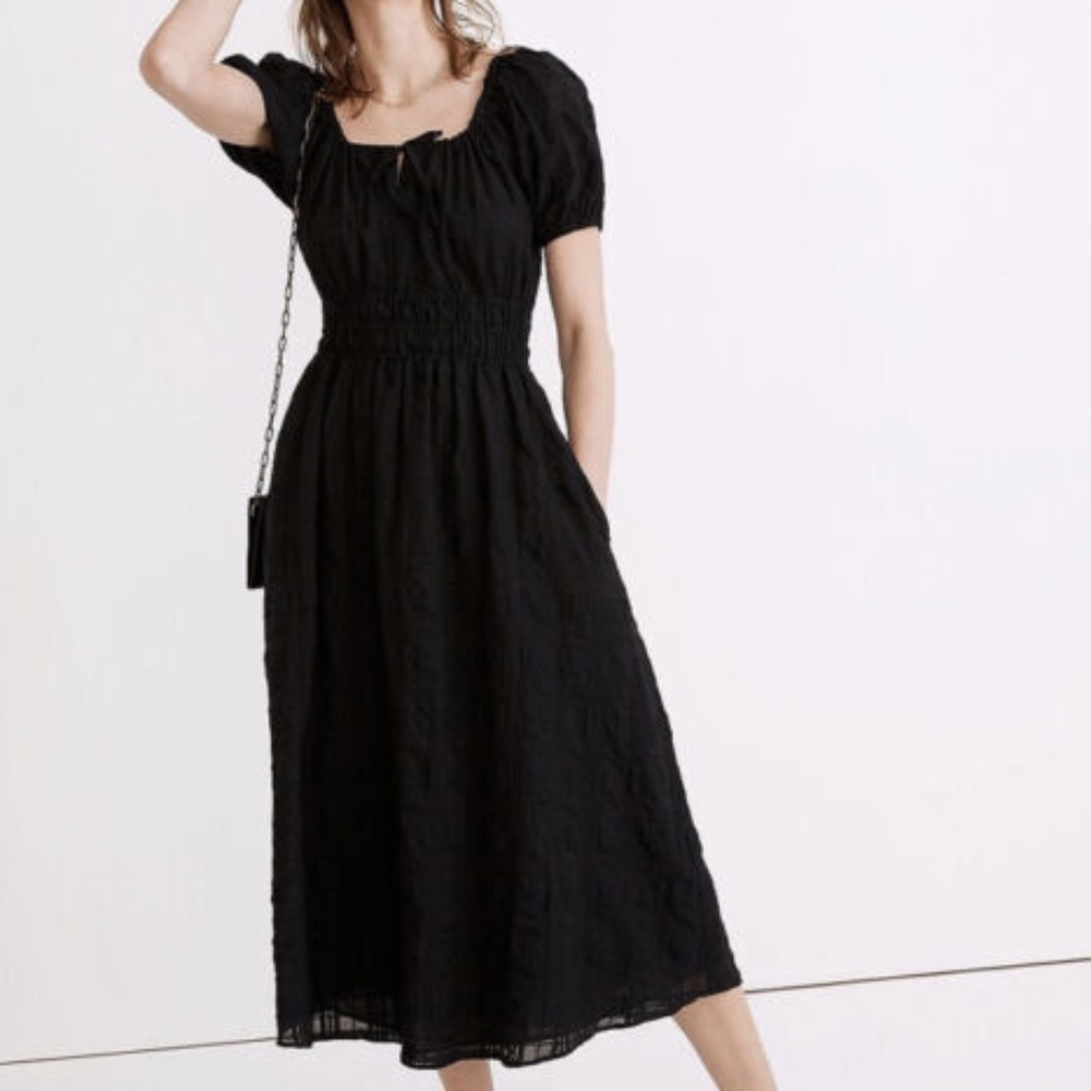 Madewell Black Midi Dress
